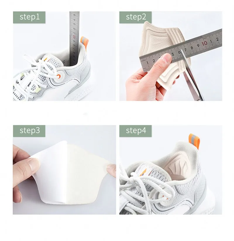 2pcs Shoe Pad Foot Heel Antiwear  Sports Shoes Cushion Pads Adjustable feet Inserts Insoles Heel Protector Adhesive Insole