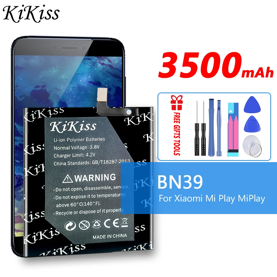 

For Xiao Mi 3500mAh Replacement Battery BN39 for Xiaomi Mi Play MiPlay Phone Rechargeable Battery BN 39 BN-39