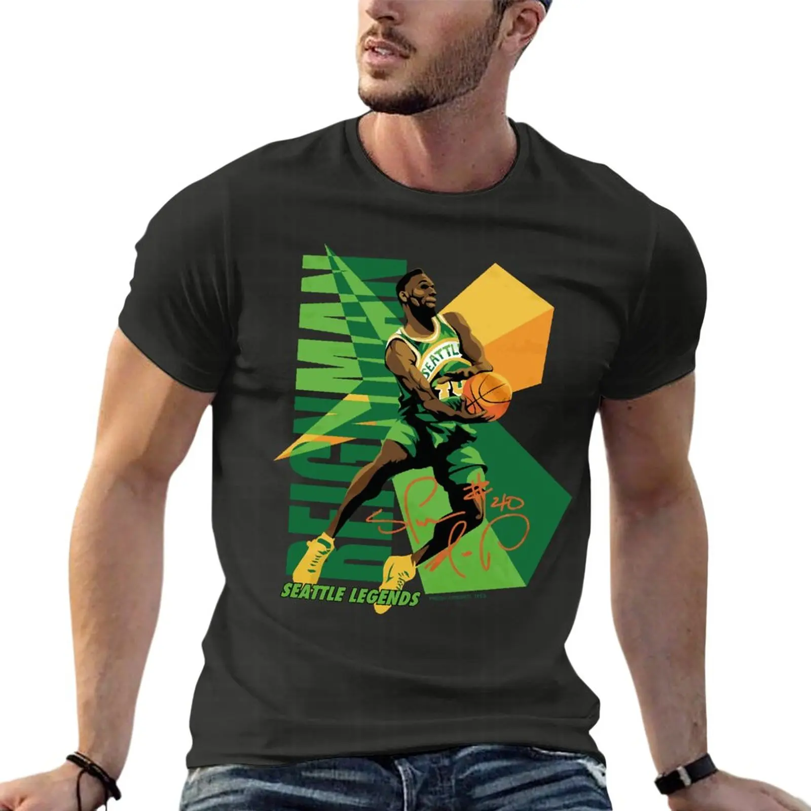 

Смешные футболки на день рождения Shawn Kemp, размер d, летняя мужская одежда, 100% хлопок, уличная одежда, искусственные размеры, топы, футболки