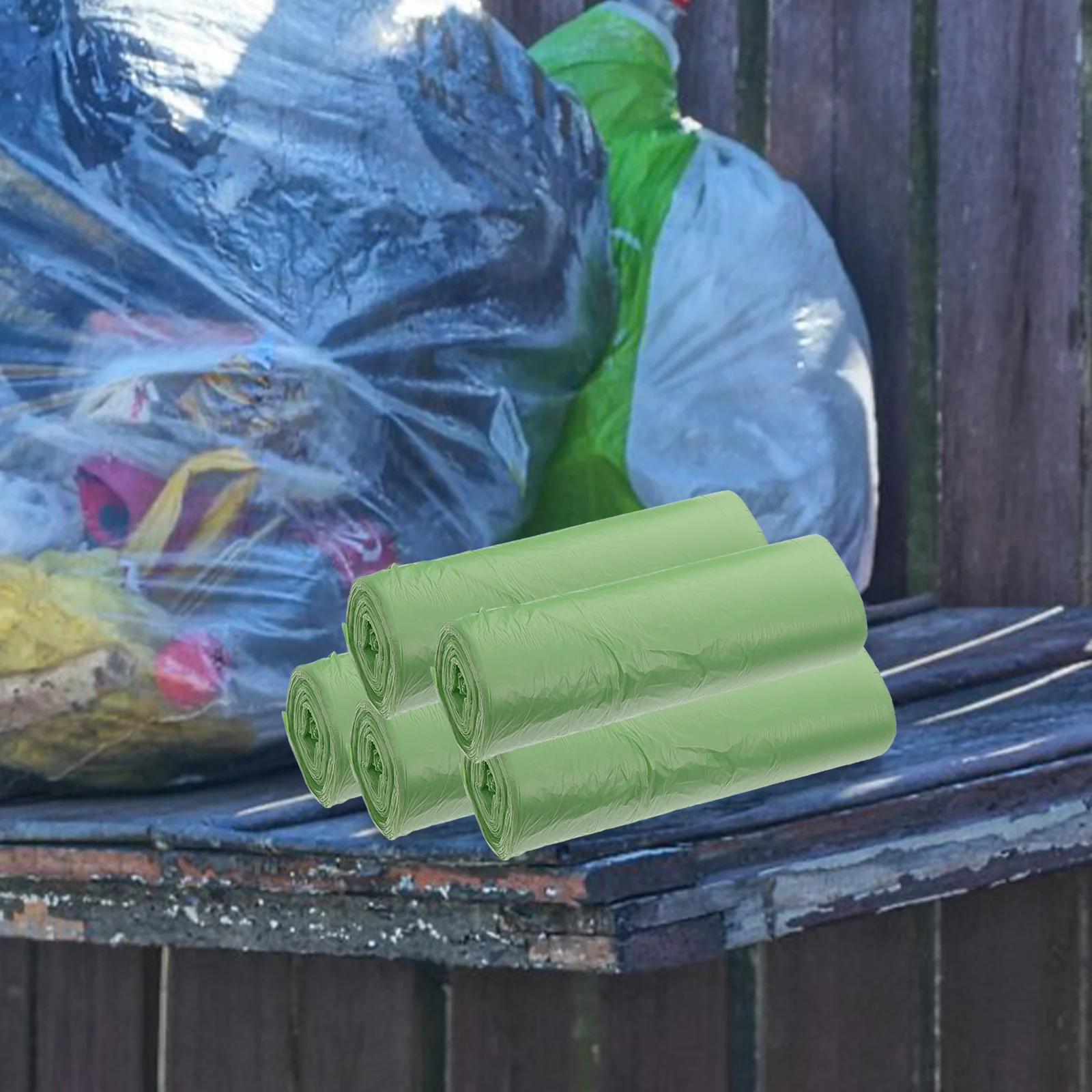 100 шт. биоразлагаемые мешки для мусора компостируемые мусорные одноразовые муки