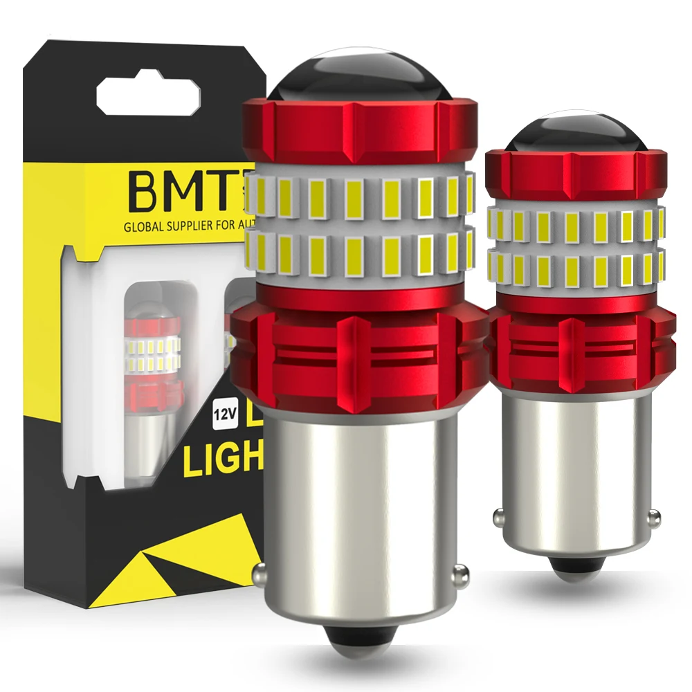 Супер яркий светодиодный Автомобильный задний фонарь BMTxms 2x1156 P21W 7506 BA15S R5W R10W -