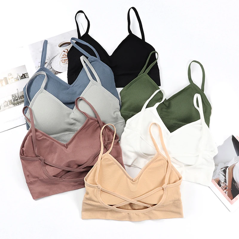 

Breathable Sports Bra Anti-sweat Fitness Top Seamless Yoga Bra Shockproof Crop Top Women Push Up Sport Bra Gym Workout Top