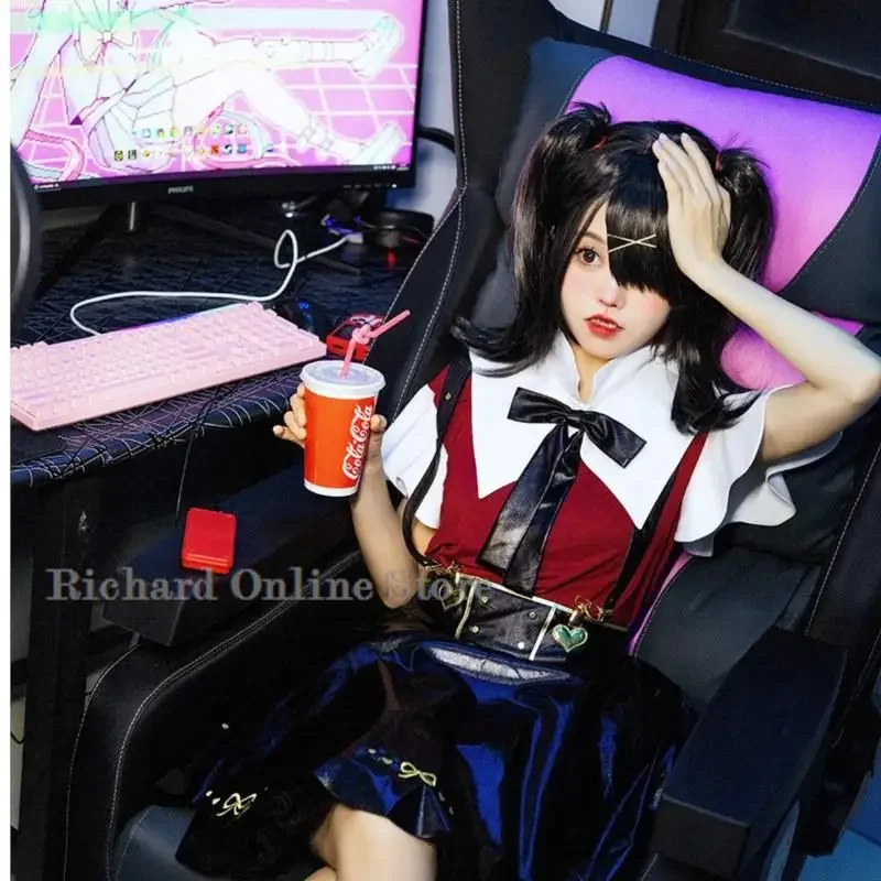 Игра NEEDY GIRL STREAMER OVERDOSE Ame-Chan Косплей Костюм KAngel Панк Девушки Готическая Лолита