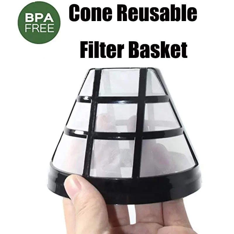Многоразовый нейлоновый фильтр для кофе с ручкой