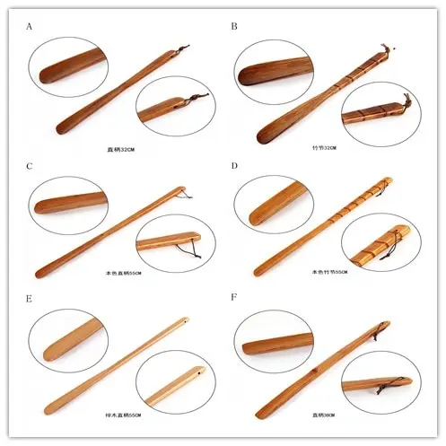 Professional Wooden Shoe Horn Useful Shoe Lifter Professional Shoe Spoon Home Tools