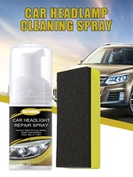 30ml car headlamp cleaning spray repair renewal polish car headlight maintenance clean retreading agent spray polish fluid