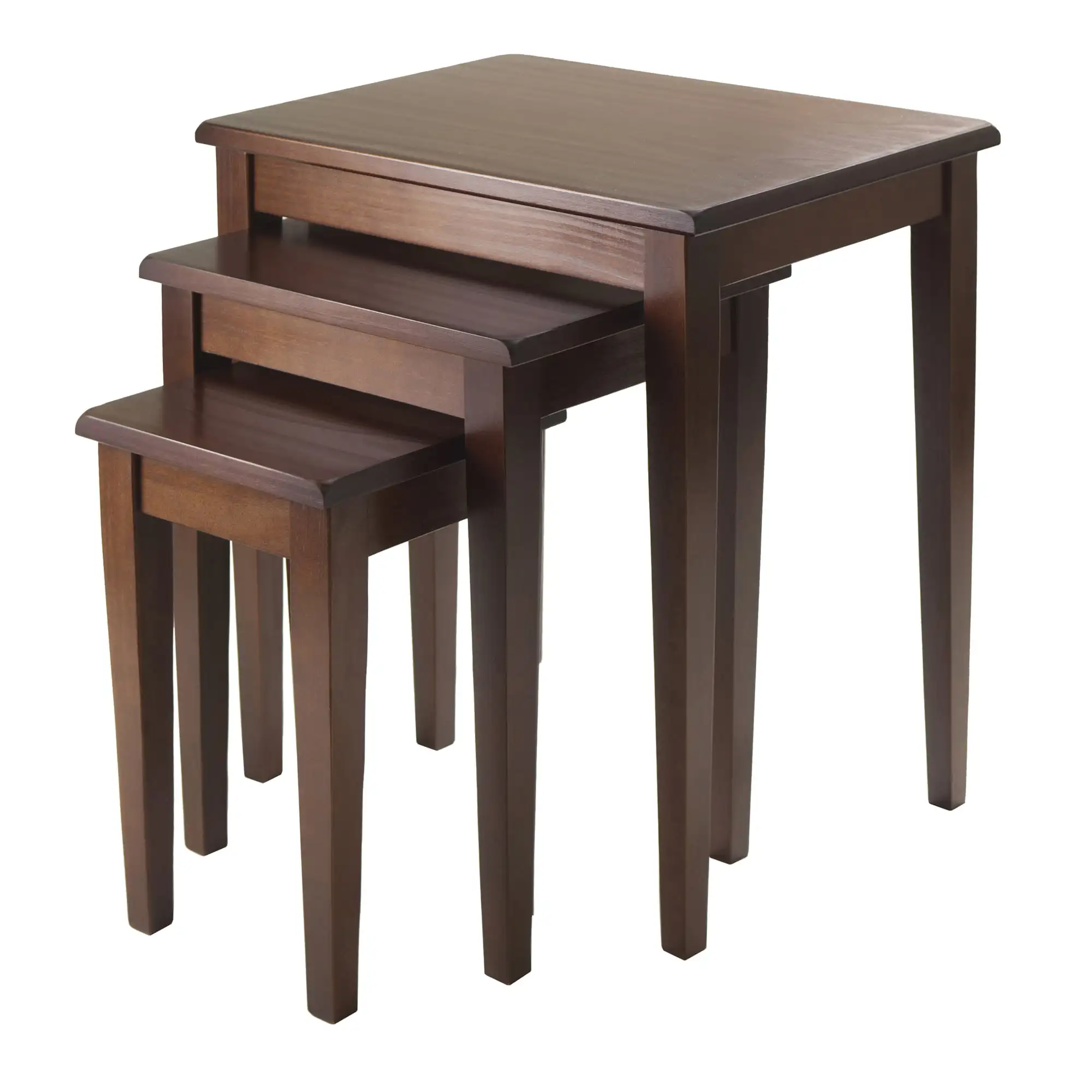 

NONE Wood Regalia 3-Pc Nesting Table Set, Walnut Finish