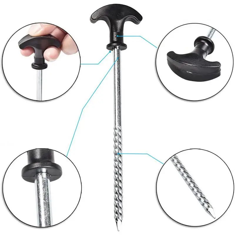 Колышки для палатки портативные колышки кемпинга Т-образной формы пляжа