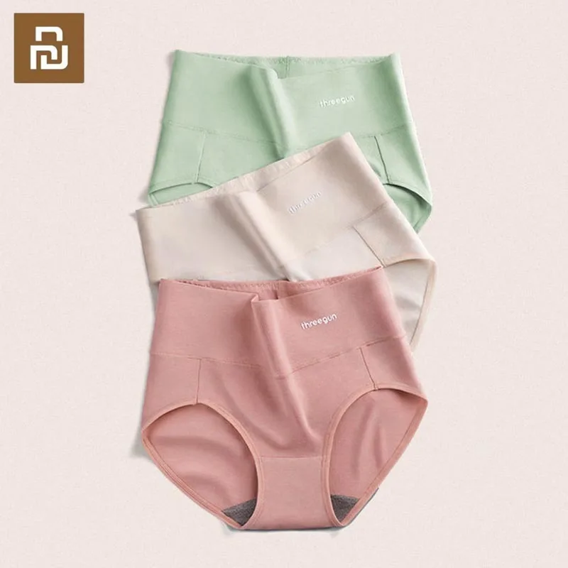 

Трусы женские х/б, с высокой талией, 3 шт./лот