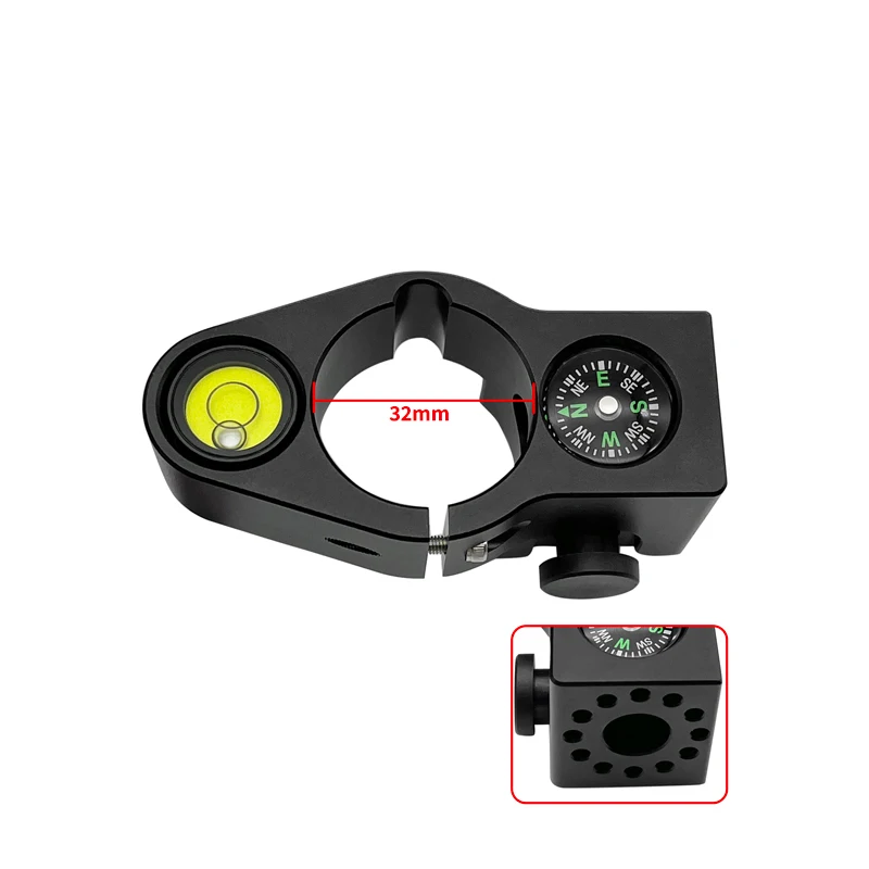 

НОВЫЙ универсальный GNSS GPS диаметром 32 мм с пузырьком уровня компаса для крепления центрального держателя столба из углеродного волокна