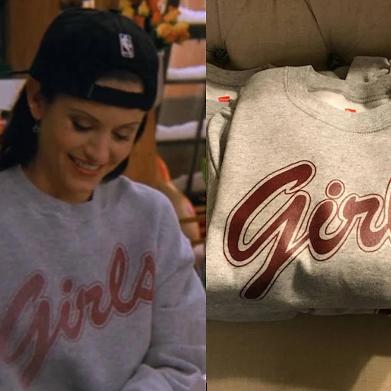 

Rachel Friends GIRLS crewneck Sweatshirt women friends tv show 90s Retro hoodies Monica Gellar pullover clothes