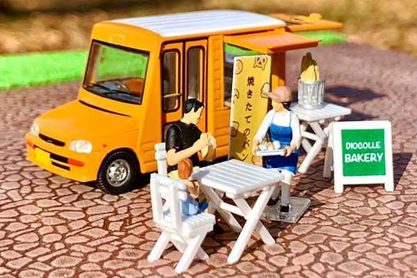 TAKARA TOMY TOMICA 1:64 TLV LV Car Snap 18a мини-модель Daidaimira Bakery из сплава валика украшение для