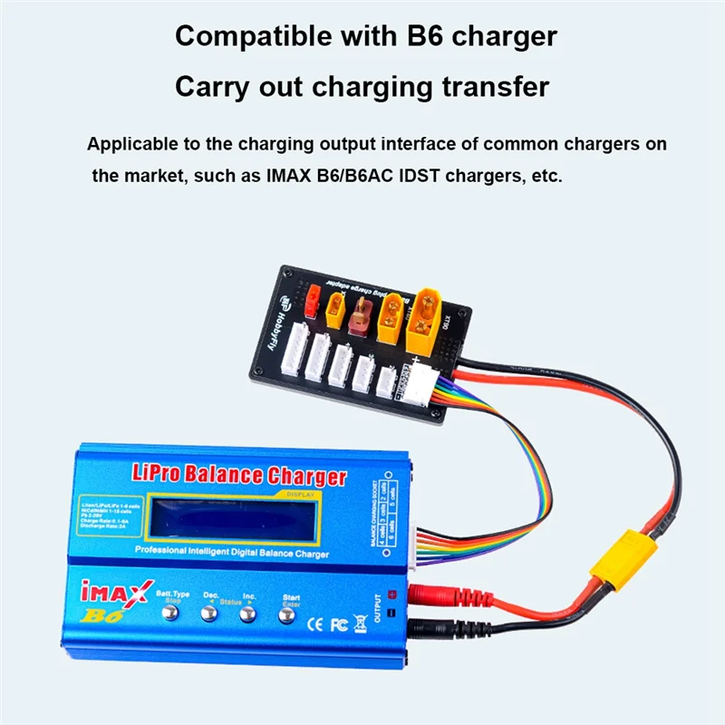 XT30 XT60 XT90 JST T разъем Lipo плата зарядного устройства 2-6S параллельный баланс зарядная