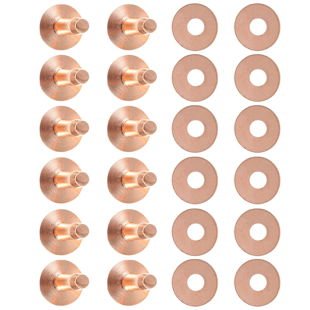 

Rivets Rivetburrs Copper Andsetting Set Metal Stud Studs Tool Tubular Washer Screw Nail Craft Posts Binding Bronze Flat Diy