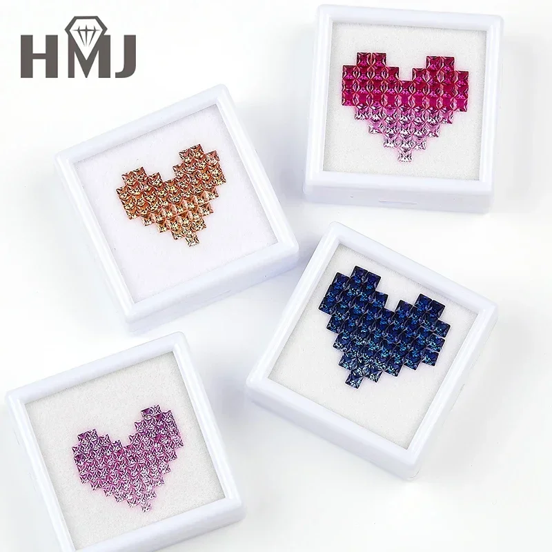 (Never Fade) Радужный драгоценный камень лабораторный сапфир свободные драгоценные