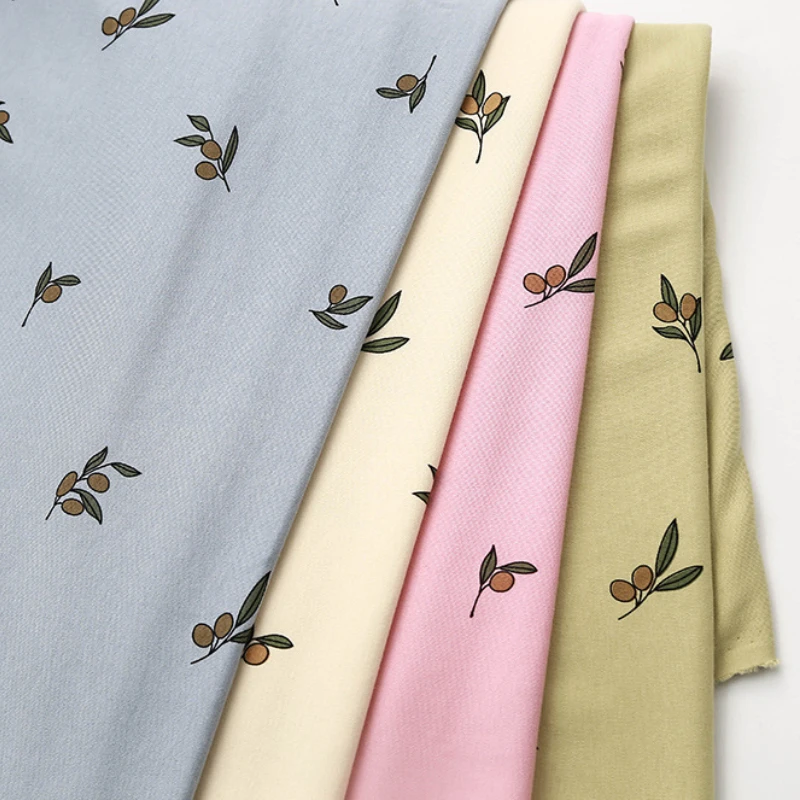 Трикотажная Ткань 45x185 см, 100% хлопок, двусторонняя трикотажная ткань с принтом, мягкая дышащая ткань для футболки, нижней рубашки