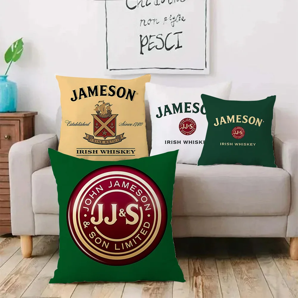 J-JamesonS Pillow Covers Cartoon Sofa Decorative Home Double-sided Printing Short Plush Cute Cushion Cover