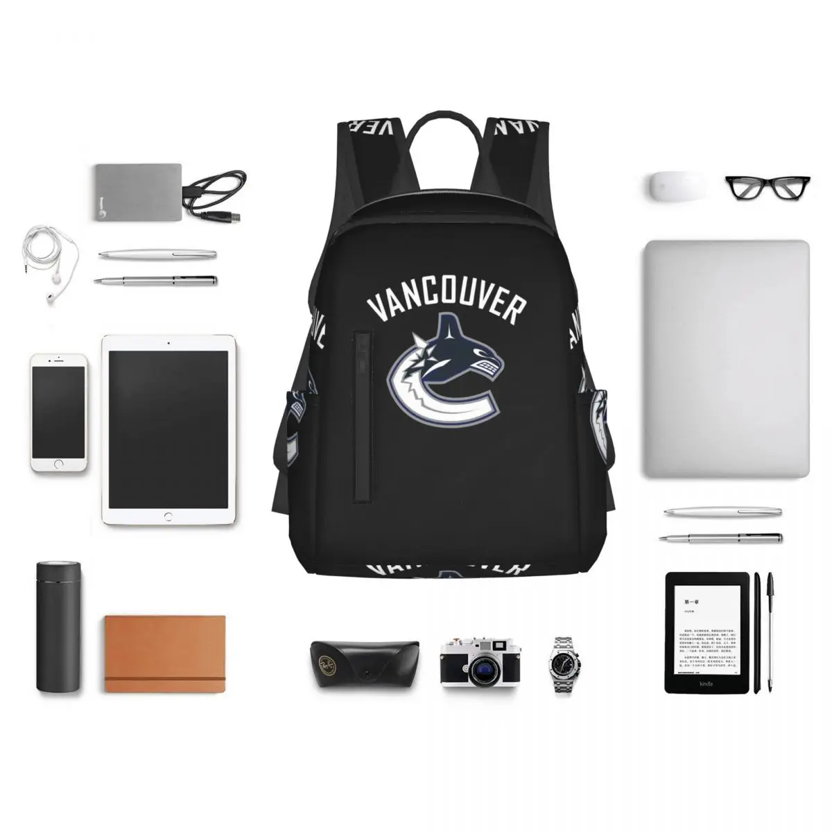 Фото Рюкзак Vancouver Hockey Canucks Essential Active, школьная сумка для студентов, детская школьная сумка, сумки через плечо для компьютера, сумки для мальчиков и девочек №4