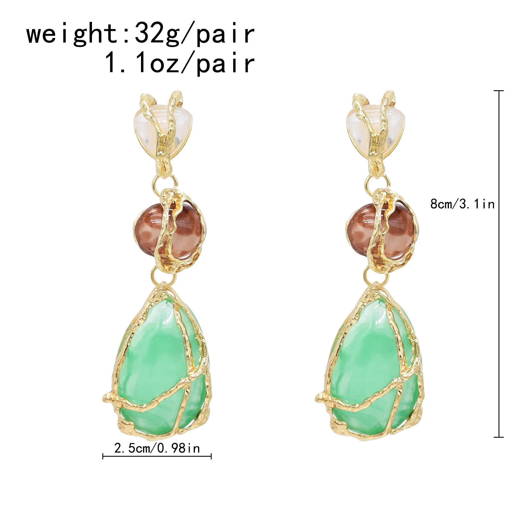 Серьги-гвоздики с кристаллами и стразами женские свадебные европейские