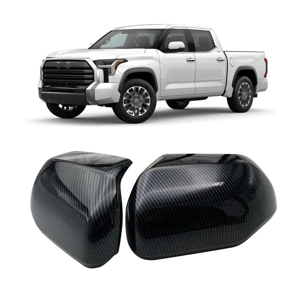 

Brand New Car Rear View Mirror Cover Parts 2pcs/set Accessories Carbon Grain Fittings Rearview Mirror Replacement