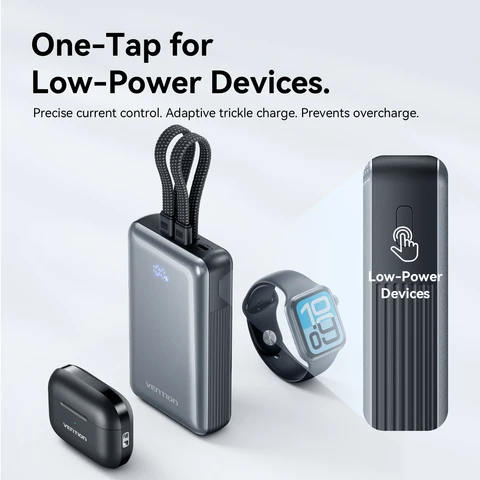 Vention 35W 20000mAh 10000mAh Power Bank PD Fast Charge Портативный PowerBank для iPhone Xiaomi Samsung Внешнее зарядное устройство