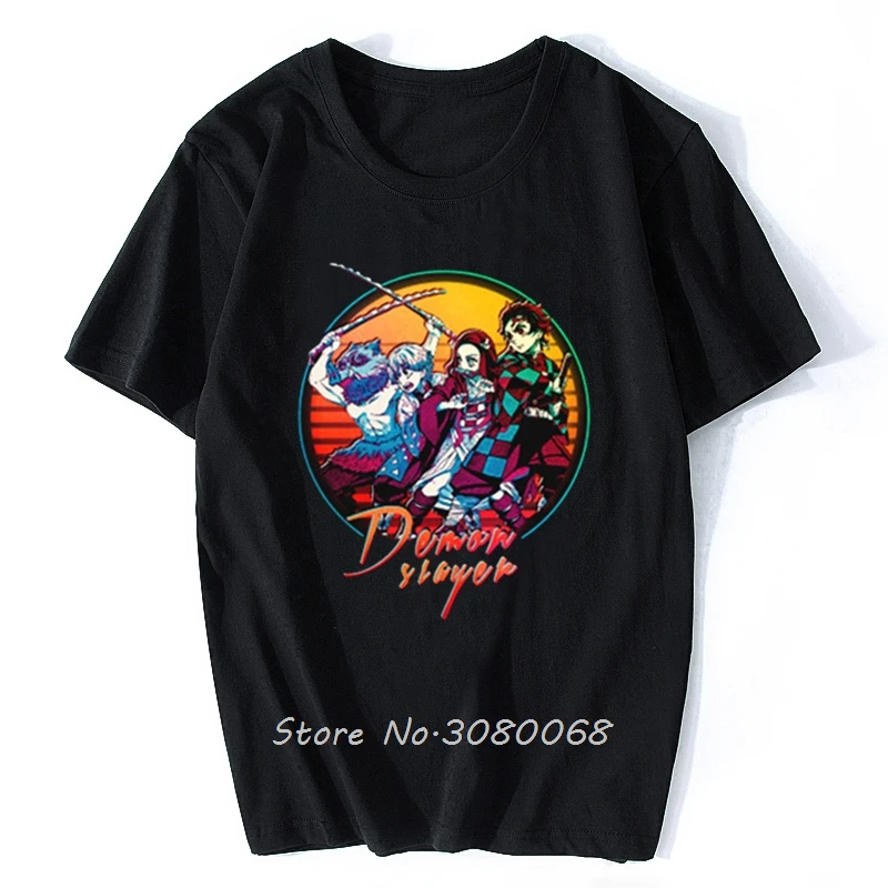 

Men Funny Cartoon T-shirt Demon Blame Fashion Tshirt New Kimetsu No Yaiba Japanese Anime T Shirt Summer Cotton Tees Tops