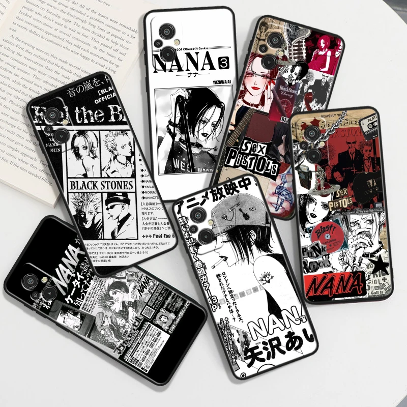 

Nana Osaki Anime For Xiaomi Redmi 12C 11A 11 10C 10X 9T 9C 9AT 9A 8A 7A S2 6A A1 Plus Black Soft TPU Phone Case