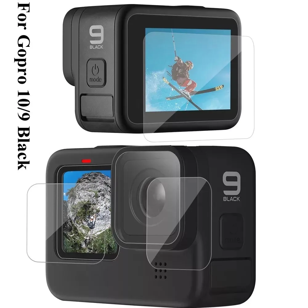 

Tempered Glass Screen Protector for GoPro Hero 10 9 Black Lens Protection Protective Film for Gopro9 Go Pro 9 Camera Accessories