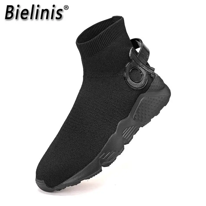 

New Men Sneakers Light Fashion Casual Shoes Slip-On Comfortable Shoes Large Without Lace Design Jogging Shoes Male Sneakers