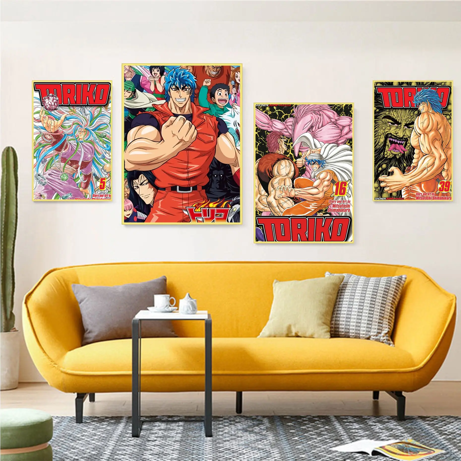 

Toriko Art Poster Kraft Paper Sticker DIY Room Bar Cafe Nordic Home Decor