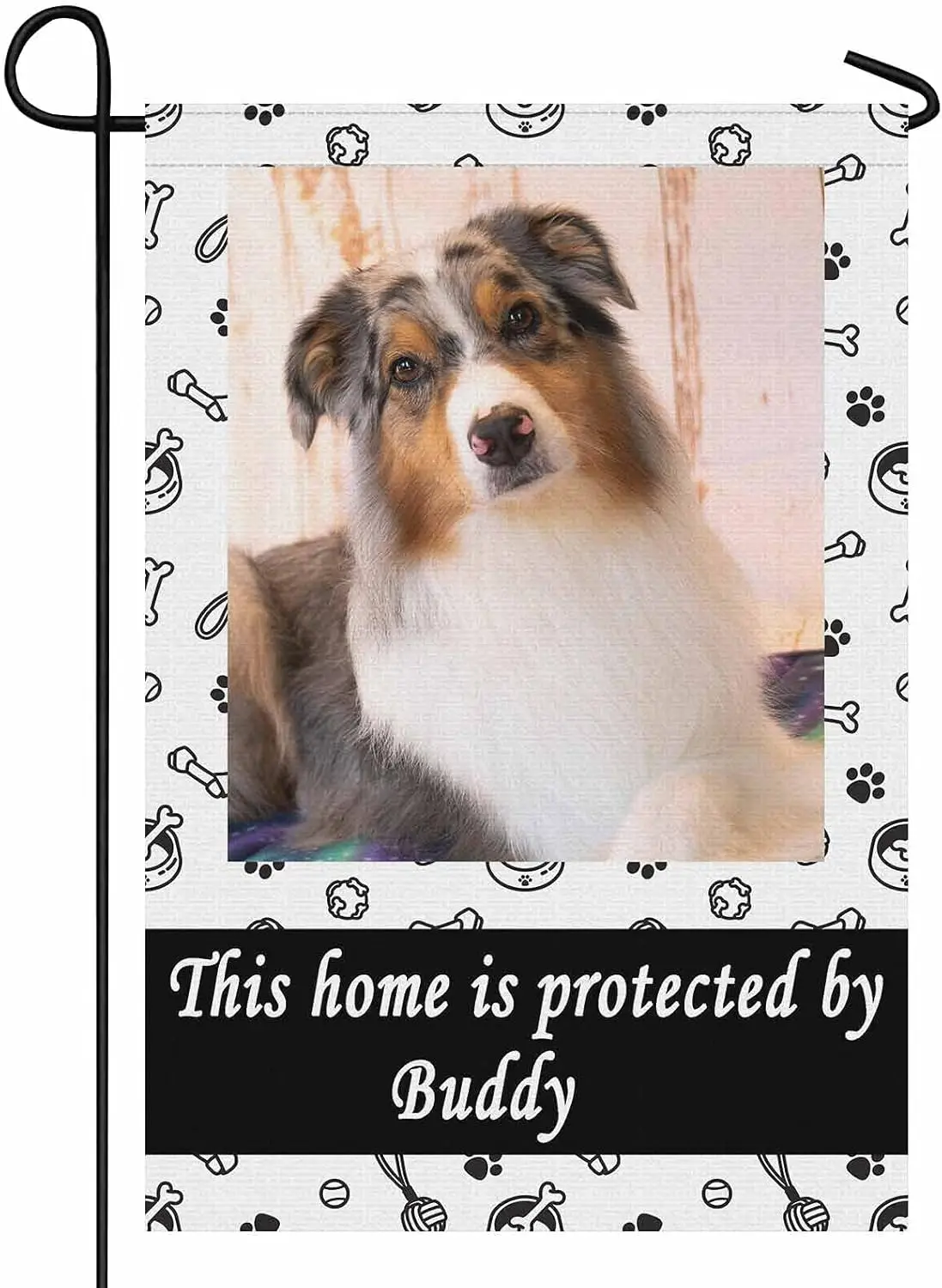 YesCustom Персонализированный садовый флаг для собак изготовленные на заказ флаги