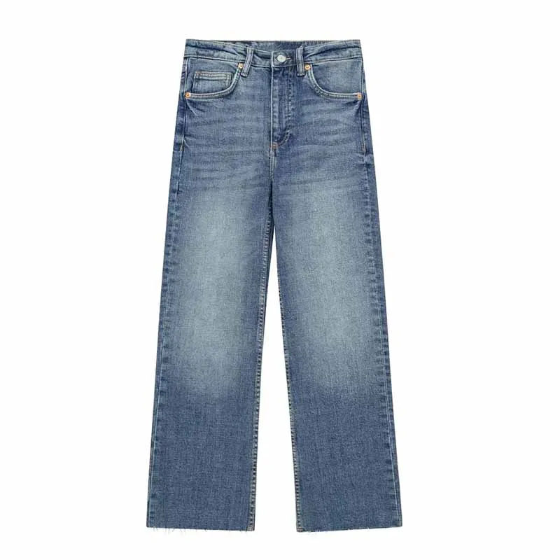 

Женские расклешенные джинсы, винтажные разноцветные джинсы до щиколотки со средней талией и молнией, 2023