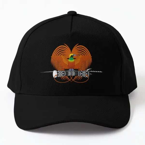 

National Emblem Of Papua New Guinea Baseball Cap Hat Bonnet Summer Solid Color Sun Czapka Hip Hop Outdoor Black Sport Printed