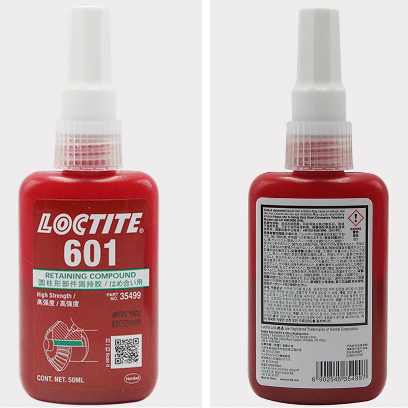 250 мл 50 Loctite 601 высокопрочный удерживающий клей с низкой вязкостью анаэробный