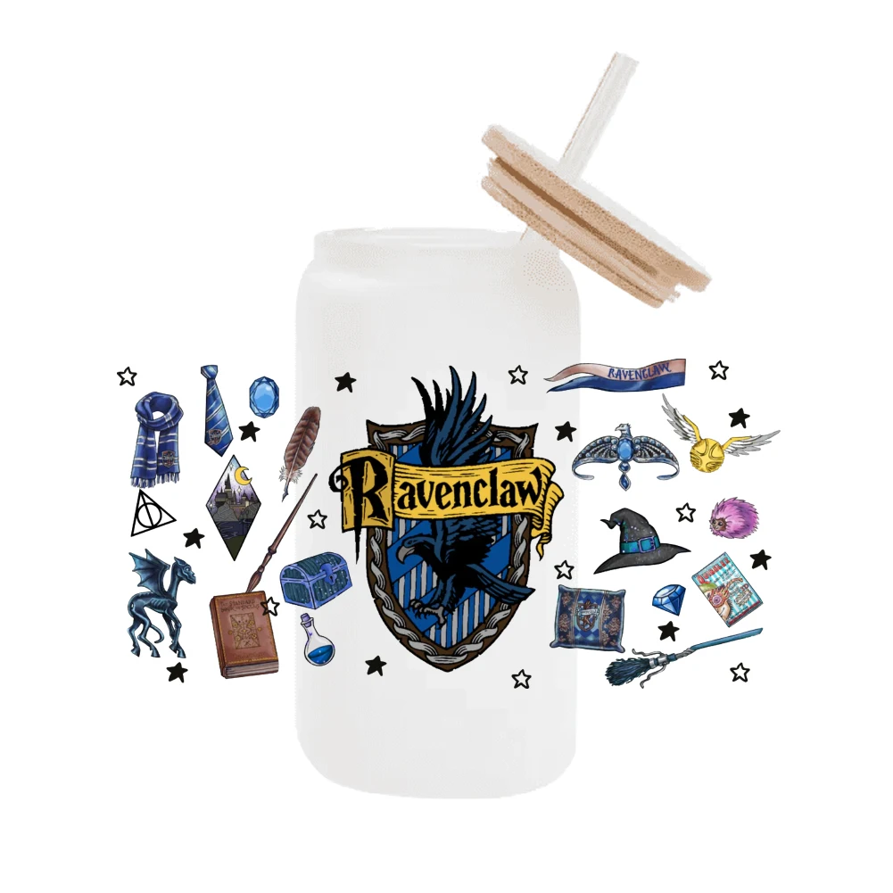 Волшебная школа для Libbey 16 унций стеклянная 3D Водонепроницаемая кофейная банка UV