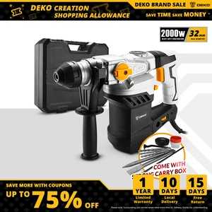 Многофункциональный ударный перфоратор DEKO DKRH32LD1, 2000 Вт, 220 В, С BMC и аксессуарами