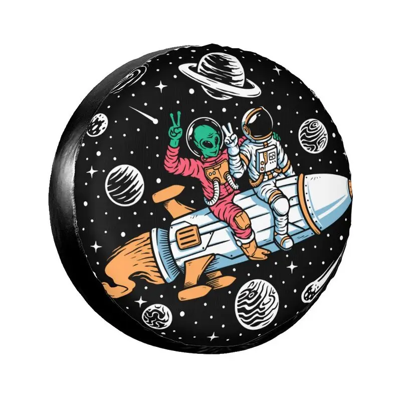 

Astronaut Car Tire Cover Custom Outdoor Touring Car Tire Protection Bag Universal Size034 Tire Cover