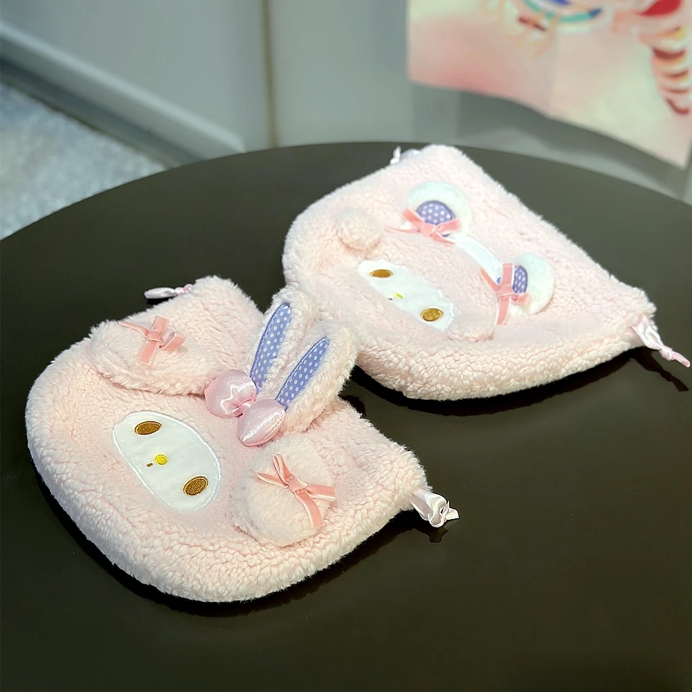 Симпатичная сумка на шнурке в японском стиле My Melody прекрасная плюшевая для
