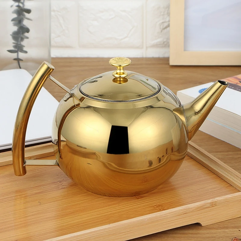 

1.5L Stainless Steel Teapot Tea Set Coffee Pot With Filter Hotel Restaurant Household Water Pot