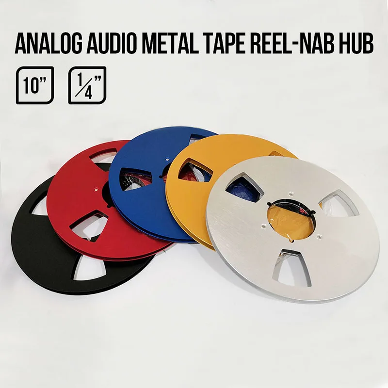 New 1/4 10 Inch Empty Tape Reel Nab Hub Reel-To-Reel Recorders Accessory Empty Aluminum Disc Opening Machine Parts