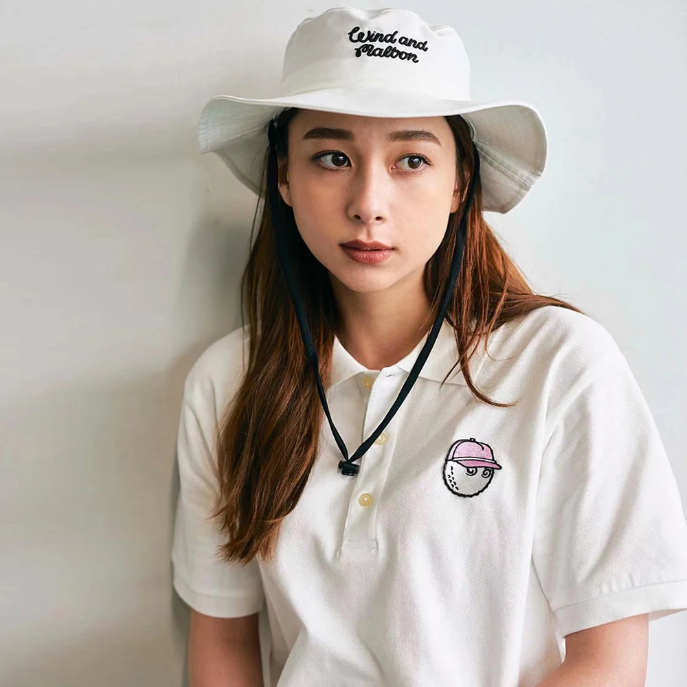 Malbon American Version Golf SEA Lapel POLO Embroidered Monogram Loose Casual Short Sleeve T-shirt  Men and Women Couple Cloth