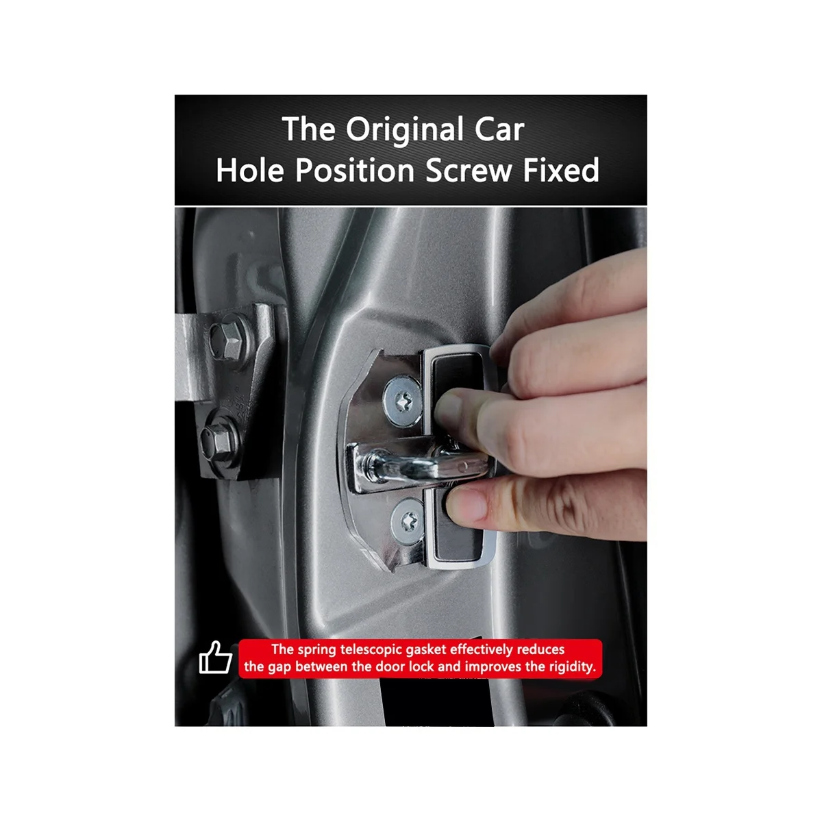 

Car Door Lock Buckle Upgraded Stabilizer Protector Latches Stopper for Eliminate Noise Space Lock