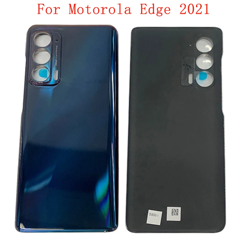 Крышка батарейного отсека задняя крышка корпуса для Motorola Moto Edge 2021 с клейкой