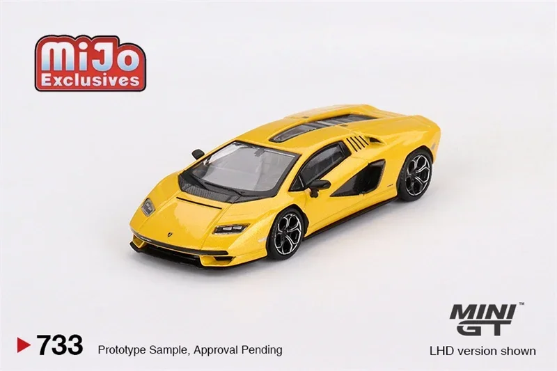 MINI GT Mijo Exclusives 1:64 Countach LPI 800-4 Новая литая модель автомобиля Giallo Orion