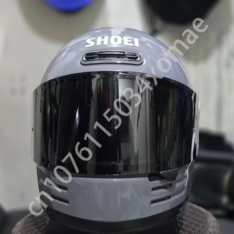 Мотоциклетный шлем Shoei Glamster 06 серый базальтовый в стиле ретро круиз латте для