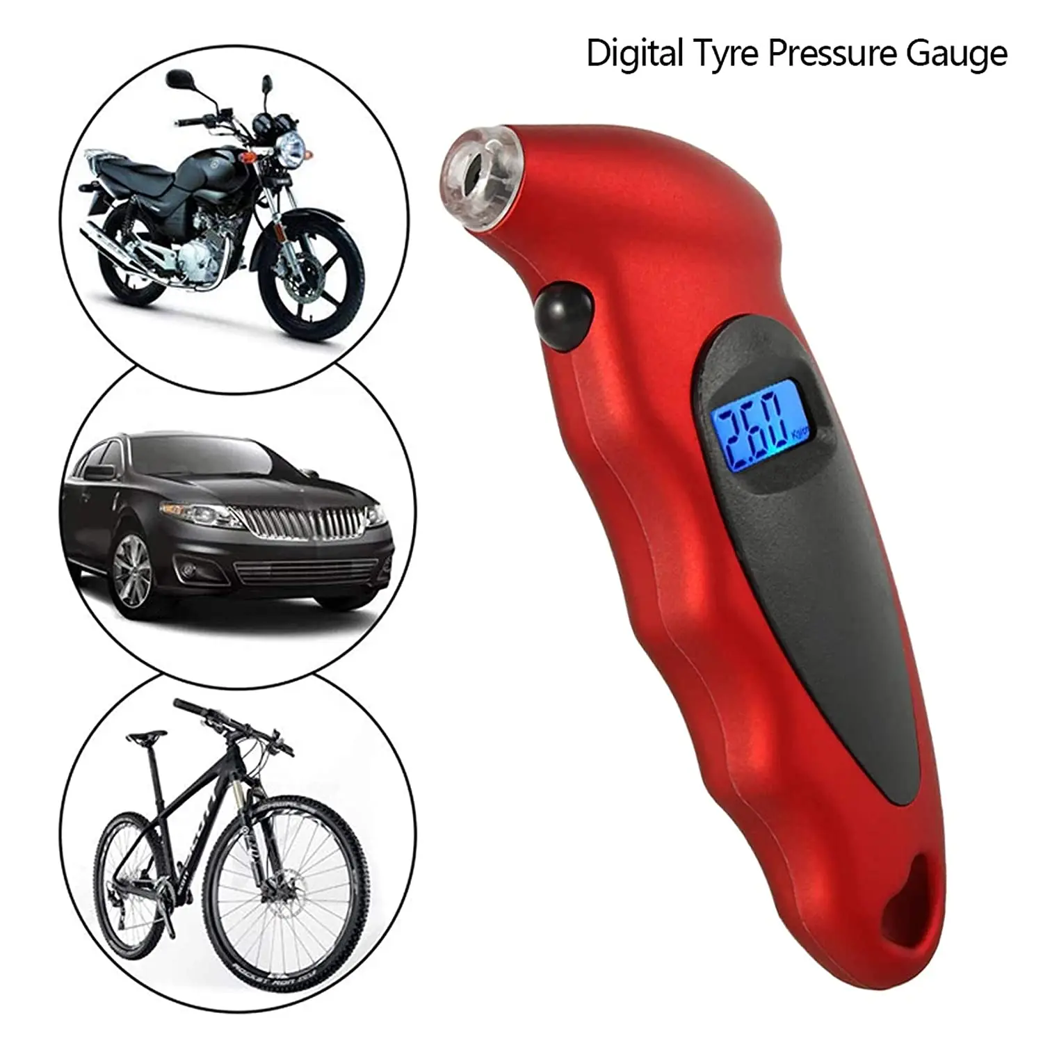

New Tire Pressure Gauge Backlight High-precision Digital LCD Display Tire Pressure Monitoring Car Tyre Air Pressure Gauge Meter
