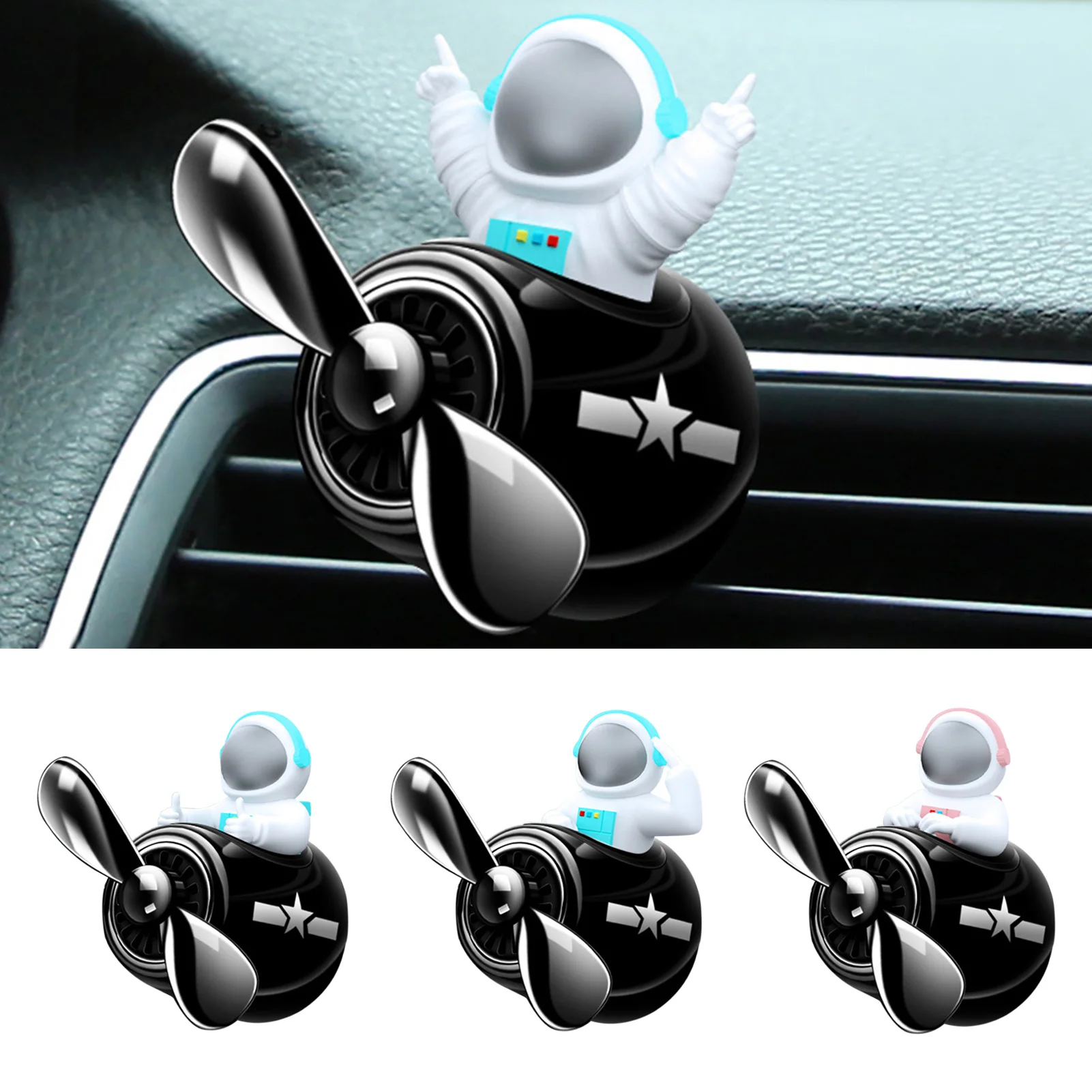 

Pilot Car Diffuser Spacemen Car Aromatherapy Vent Clips Creative Car Vent Clips Auto Air Fresheners Vent Clips Car Aroma