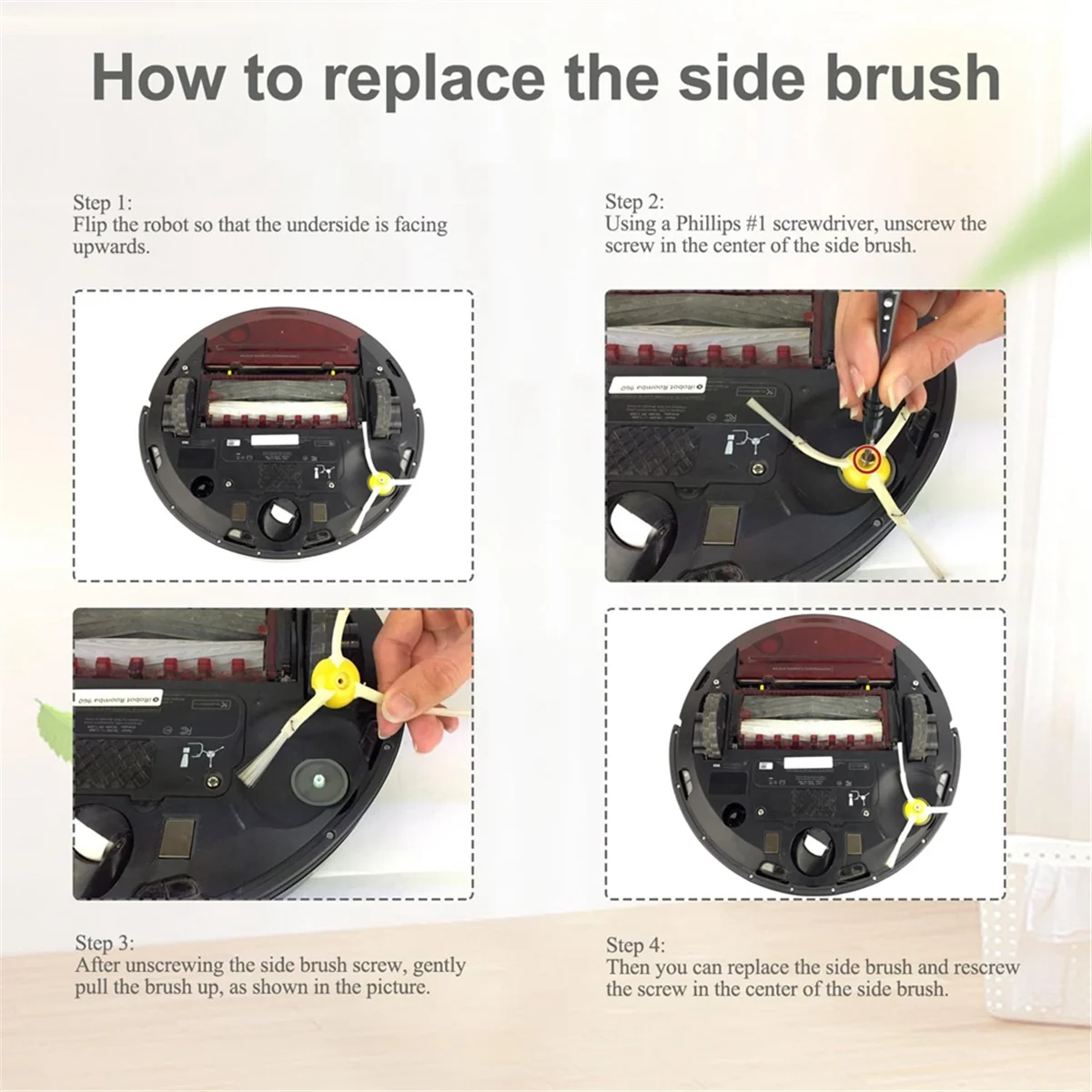 Запасные части для боковой щетки iRobot Roomba серии 900 800 980 960 860 850 861 866 870 890 Щетки