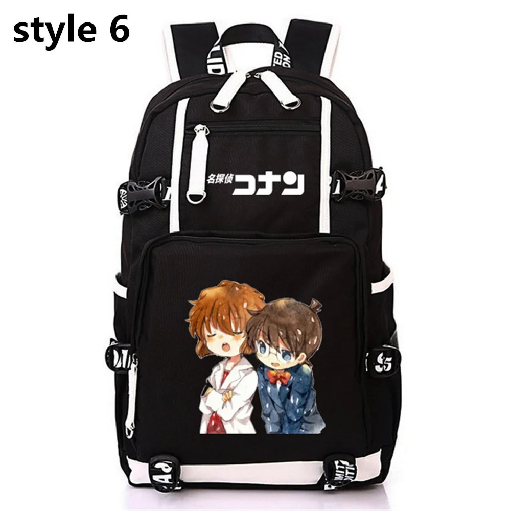 

Japan Anime Detective C-Conans Kudou Shinichi Mouri Ran Backpack Cosplay Mochila Knapsack School Bags