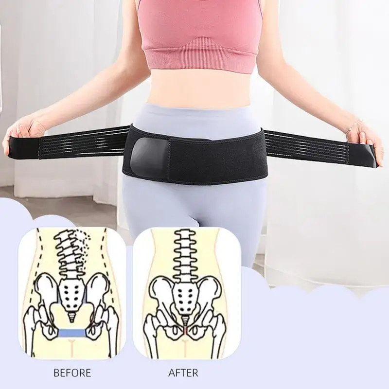 Эластичный Бандаж для бедер Sacroiliac регулируемый поддерживающий пояс